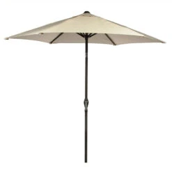 LG Outdoor Soleil Crank & Tilt Parasol 2.7m -Landscaping 5359886 ap27cream 2 3 800