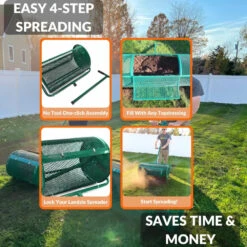 Topdress, Compost & Peat Moss Spreader -Landscaping Landzie 24 inch Spreader feature 06 800x800 2 07032.1681882060