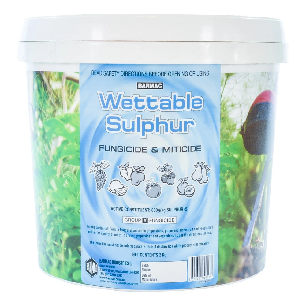 Wettable Sulphur Fungicide & Miticide 3 Wettable Sulphur Fungicide & Miticide