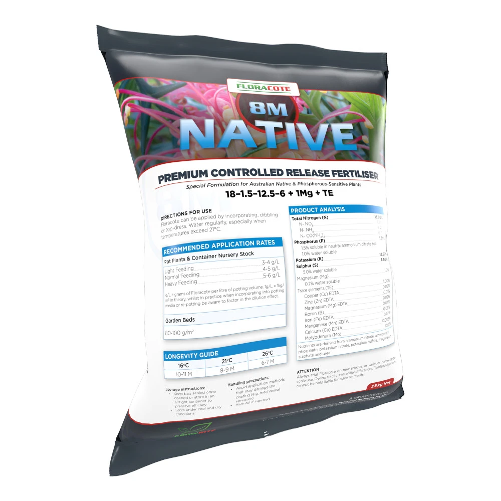 Floracote Native Controlled Release Fertiliser 3 Floracote Native Controlled Release Fertiliser