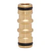 12mm Brass 2-End Coupler