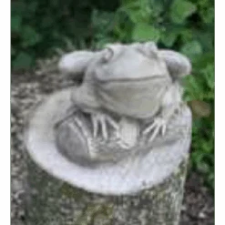 Border Stoneware Frog On Log
