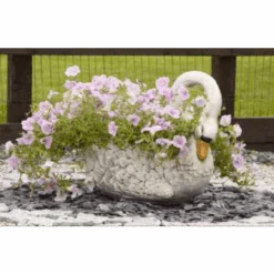 Border Stoneware Swan Planter