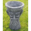 Border Stoneware Tall Green Man Planter