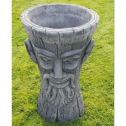 Border Stoneware Tall Green Man Planter