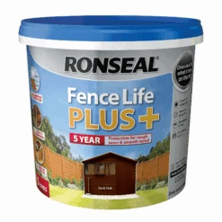 Ronseal Fence Life Plus Wood Treatment -Landscaping ronseal fence life plus dark oakcopy