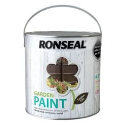 Ronseal Garden Paint -Landscaping ronseal garden english oak matt metal wood paint 2 5