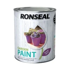 Ronseal Garden Paint -Landscaping ronseal garden purple berry matt metal wood paint 750ml