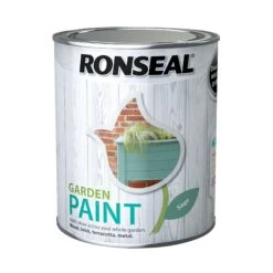 Ronseal Garden Paint -Landscaping ronseal garden sage matt metal wood paint 0 75l