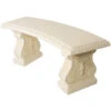 Willowstone Cream Venetian Curved Bench V12W -Landscaping v012w oblique